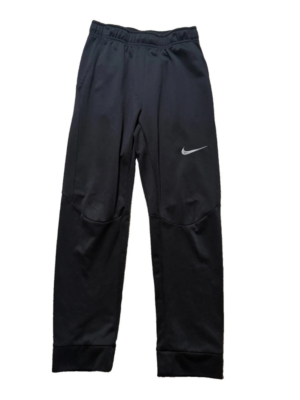Nike Dri Fit Pants Youth XL Black Swoosh Tapered Jogger Sweatpants Logo